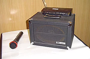 Funkmikrophon mit Verstärker 